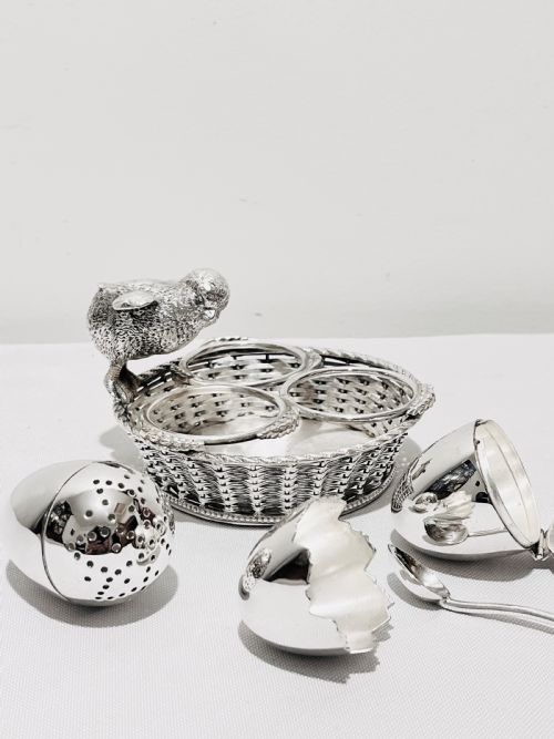 NOVELTY SILVER PLATED CRUET BY MAPPIN WEBB C1880 - ADDITIONAL PHOTO 1