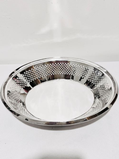 ATKIN BROTHERS C1880 ANTIQUE SILVER PLATED BREAD DISH - ADDITIONAL PHOTO 2