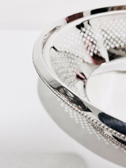 ATKIN BROTHERS C1880 ANTIQUE SILVER PLATED BREAD DISH - ADDITIONAL PHOTO 5