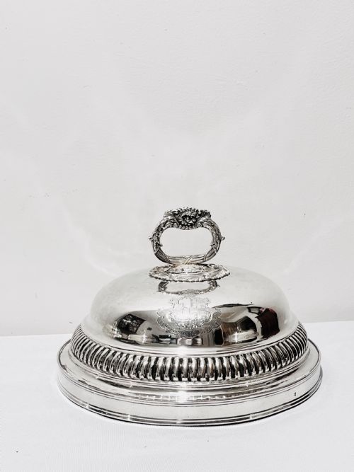 OLD SHEFFIELD SILVER PLATE SET OF 4 CLOCHES C1830 - ADDITIONAL PHOTO 1