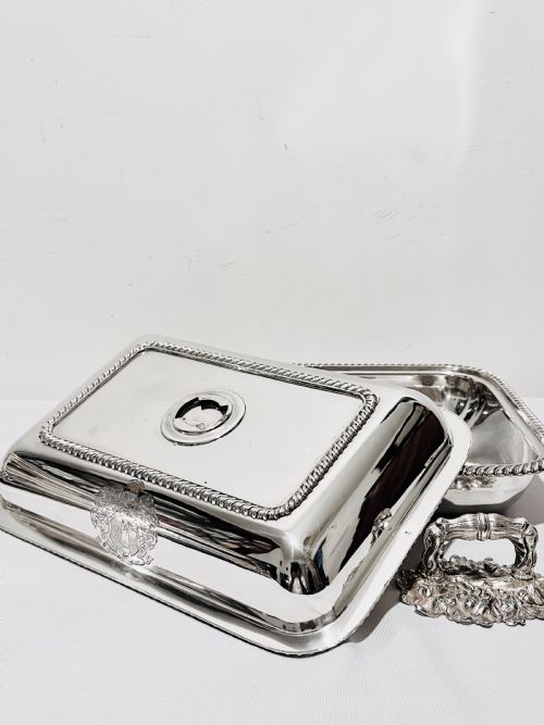 EXCEPTIONAL OLD SHEFFIELD SILVER PLATE ANTIQUE ENTREE DISH C1810 - ADDITIONAL PHOTO 10
