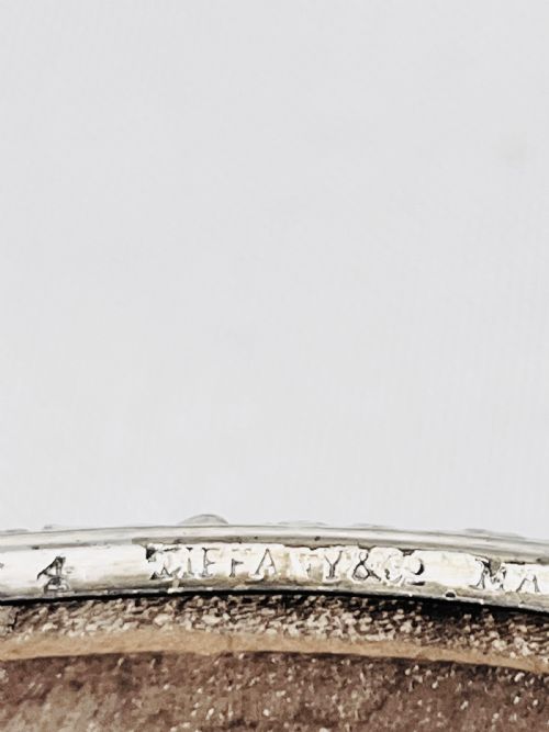 PAIR OF ANTIQUE SILVER PLATED COASTERS BY TIFFANY CO C1880 - ADDITIONAL PHOTO 5