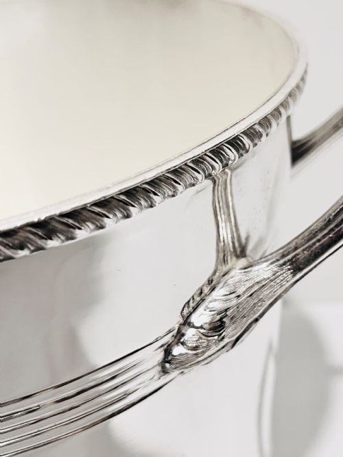ANTIQUE SILVER PLATED CHAMPAGNE BUCKET OR WINE COOLER BY MAPPIN WEBB C1910 - ADDITIONAL PHOTO 1