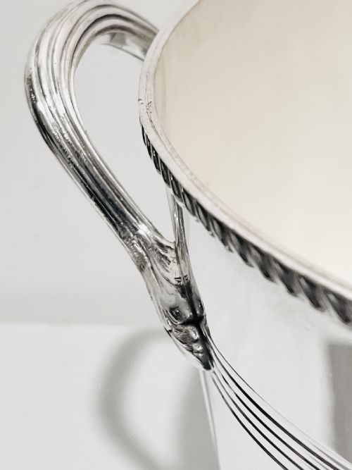 ANTIQUE SILVER PLATED CHAMPAGNE BUCKET OR WINE COOLER BY MAPPIN WEBB C1910 - ADDITIONAL PHOTO 3
