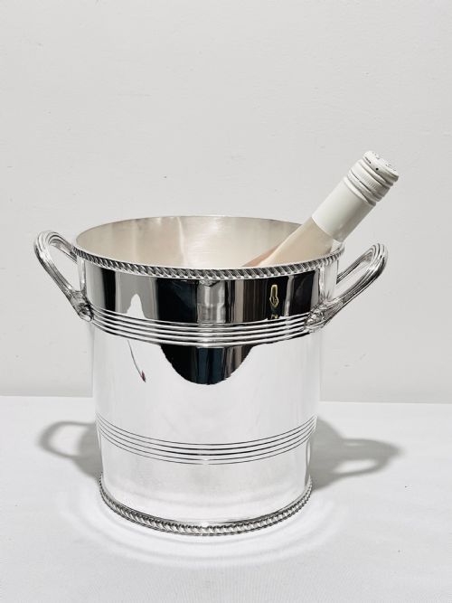 ANTIQUE SILVER PLATED CHAMPAGNE BUCKET OR WINE COOLER BY MAPPIN WEBB C1910 - ADDITIONAL PHOTO 5