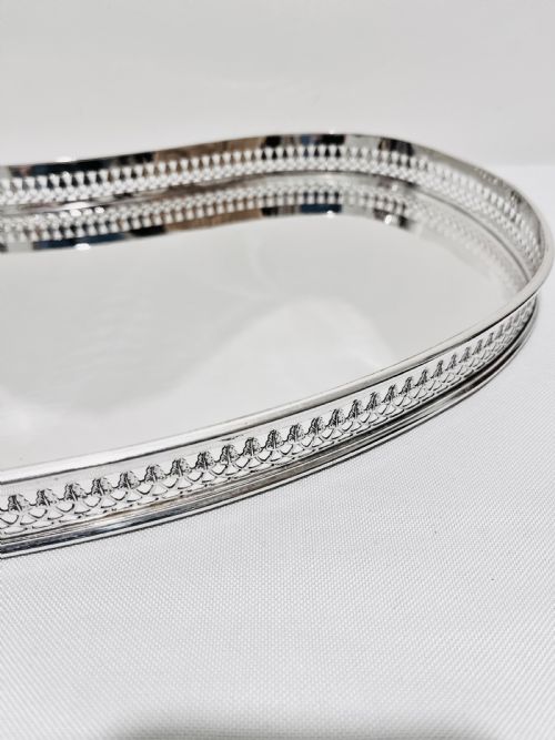 SILVER PLATED GALLERY TRAY C1930 - ADDITIONAL PHOTO 1