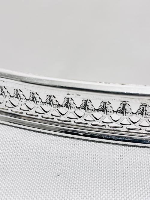 SILVER PLATED GALLERY TRAY C1930 - ADDITIONAL PHOTO 3