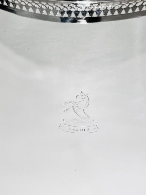 SILVER PLATED GALLERY TRAY C1930 - ADDITIONAL PHOTO 4
