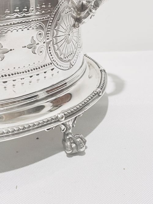 ANTIQUE SILVER PLATED SOUFFL DISH C1880 BY MACKAY CUNNINGHAM CO OF EDINBURGH - ADDITIONAL PHOTO 1
