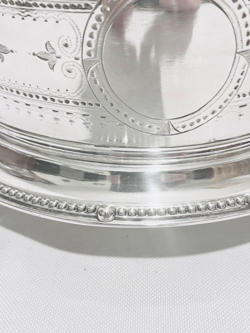 ANTIQUE SILVER PLATED SOUFFL DISH C1880 BY MACKAY CUNNINGHAM CO OF EDINBURGH - ADDITIONAL PHOTO 4