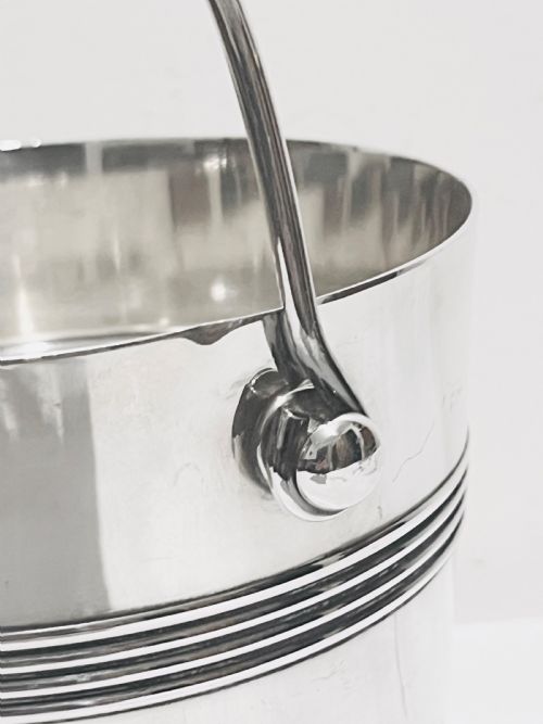 CHRISTOFLE ANTIQUE SILVER PLATED ICE PAIL OR BUCKET - ADDITIONAL PHOTO 2