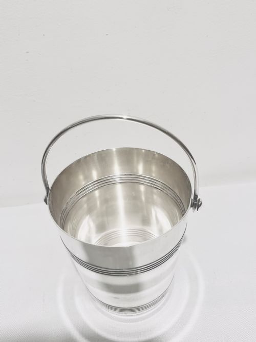 CHRISTOFLE ANTIQUE SILVER PLATED ICE PAIL OR BUCKET - ADDITIONAL PHOTO 3