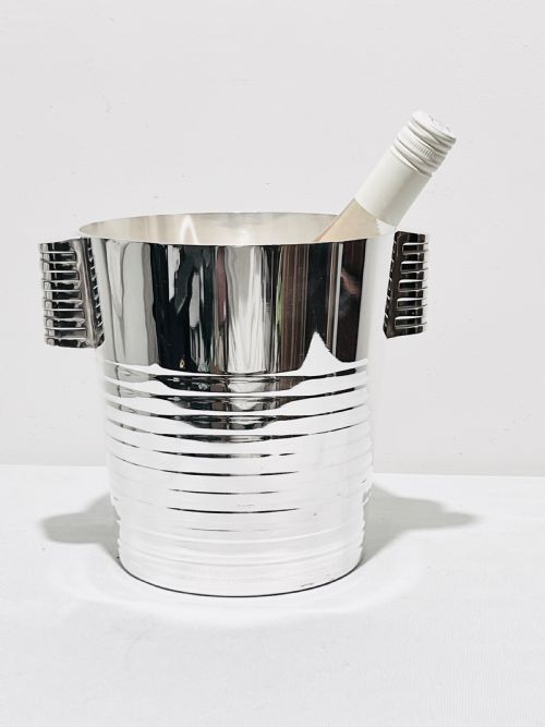 ART DECO CHRISTOFLE SILVER PLATED WINE COOLER OR CHAMPAGNE BUCKET C1930 - ADDITIONAL PHOTO 1