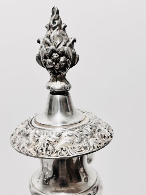 OLD SHEFFIELD SILVER PLATE PAIR CANDELABRA C1830 - ADDITIONAL PHOTO 2