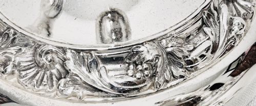 SET OF FOUR ANTIQUE SILVER PLATED CANDLESTICK C1880 BY GR COLLIS CO - ADDITIONAL PHOTO 1