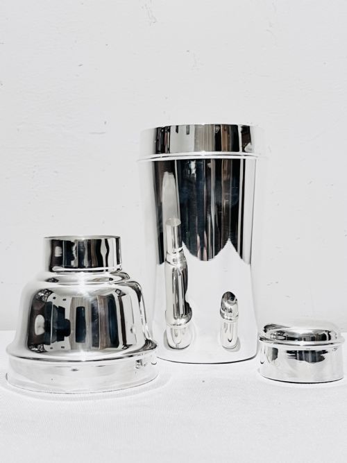 MAPPIN WEBB SILVER PLATED COCKTAIL SHAKER C1930 - ADDITIONAL PHOTO 1