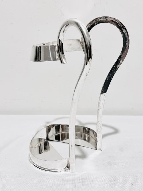ANTIQUE SILVER PLATED WINE BOTTLE HOLDER BY MAPPIN WEBB C1900 - ADDITIONAL PHOTO 1