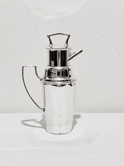 novelty silver plated cocktail shaker by asprey co c1930 - CATEGORY: ANTIQUE SILVER - DATED 1930