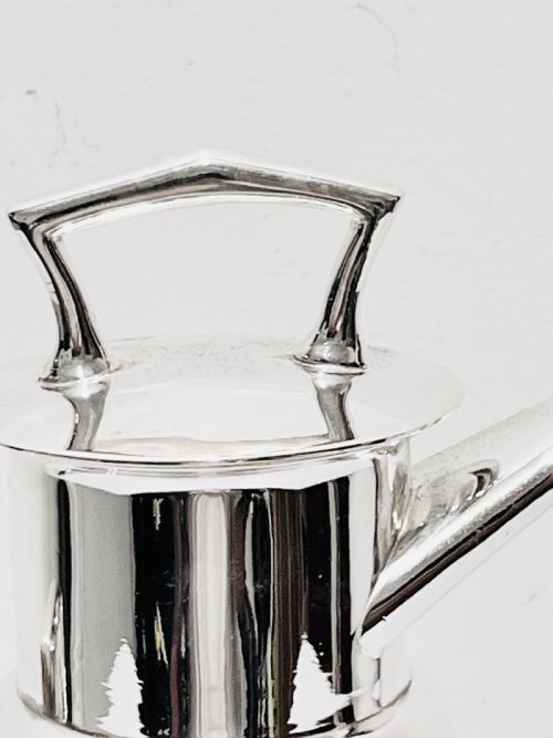 NOVELTY SILVER PLATED COCKTAIL SHAKER BY ASPREY CO C1930 - ADDITIONAL PHOTO 1