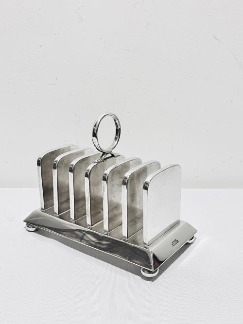 unusual novelty antique silver plated toast rack by lockwood of bond street - CATEGORY: ANTIQUE SILVER - DATED 1890
