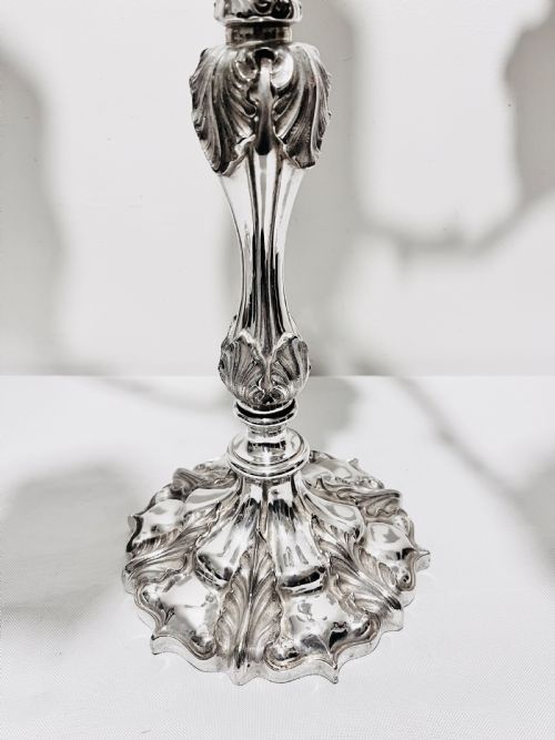 ANTIQUE CAST CANDELABRA SUITE BY ELKINGTON CO C1880 - ADDITIONAL PHOTO 8