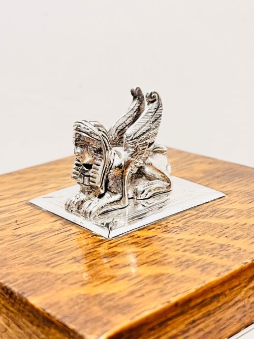 ANTIQUE SILVER PLATED OAK BISCUIT BOX C1880 - ADDITIONAL PHOTO 4