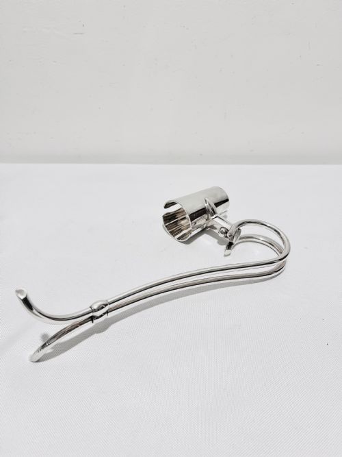 antique silver plated wine bottle holder by asprey co c1900 - CATEGORY: ANTIQUE SILVER - DATED 1900