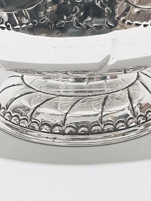 VINTAGE C1940 LARGE SILVER PLATED PUNCH BOWL - ADDITIONAL PHOTO 4