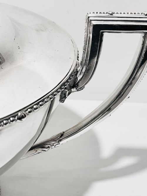 ANTIQUE SILVER PLATED SOUP TUREEN C1880 - ADDITIONAL PHOTO 1