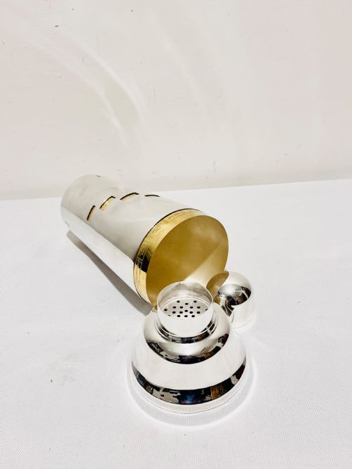 SMART VINTAGE SILVER PLATED DIAL A DRINK COCKTAIL SHAKER BY NAPIER - ADDITIONAL PHOTO 3