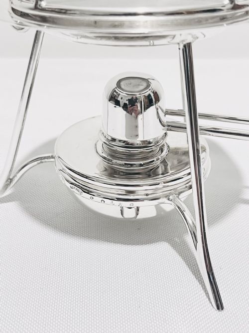 ANTIQUE NOVELTY SILVER PLATED HEATED TOAST RACK BY ASPREY CO C1920 - ADDITIONAL PHOTO 3