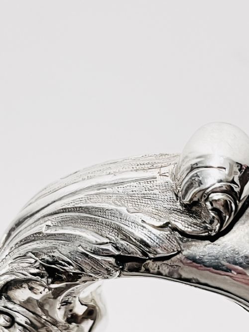 ELABORATE ANTIQUE SILVER PLATED CLARET JUG C1880 - ADDITIONAL PHOTO 6