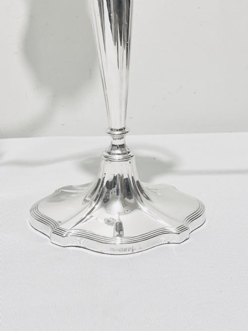 PAIR OF ANTIQUE WALKER HALL SILVER PLATED CANDELABRA - ADDITIONAL PHOTO 1