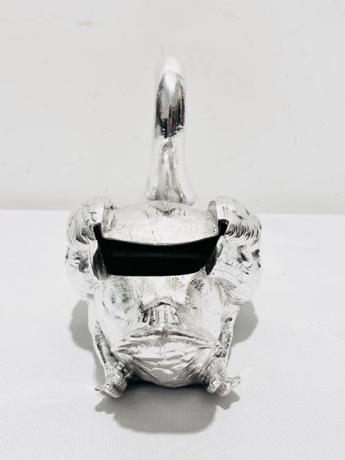 ANTIQUE NOVELTY SILVER PLATED SPOON WARMER - ADDITIONAL PHOTO 3