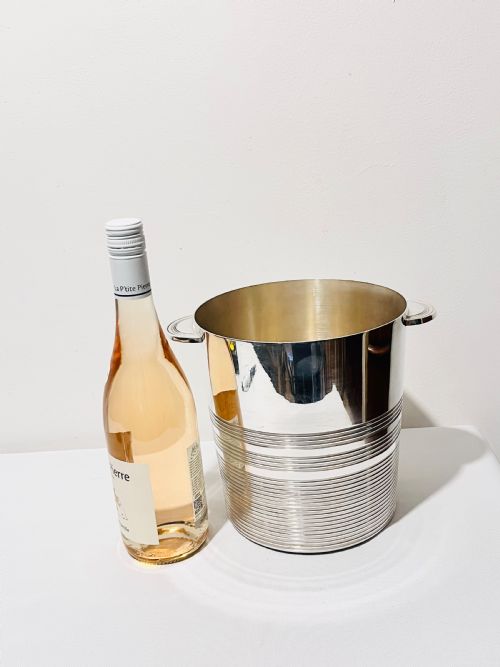 ANTIQUE SILVER PLATED CHAMPAGNE BUCKET OR WINE COOLER BY ERCUIS C1930 - ADDITIONAL PHOTO 6