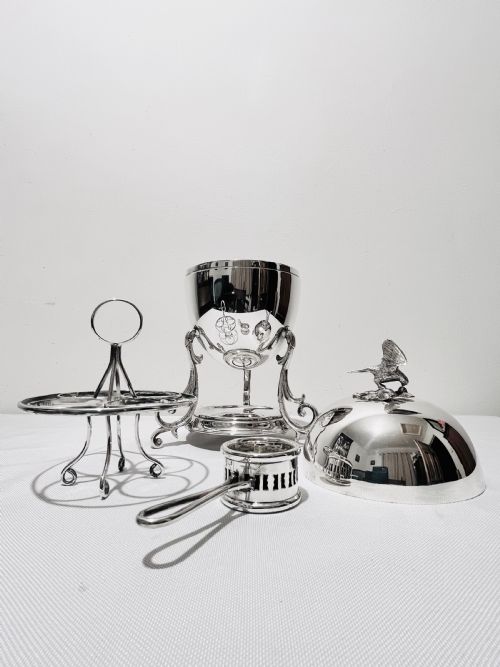ANTIQUE SILVER PLATED EGG CODDLERBOILER C1880 - ADDITIONAL PHOTO 3
