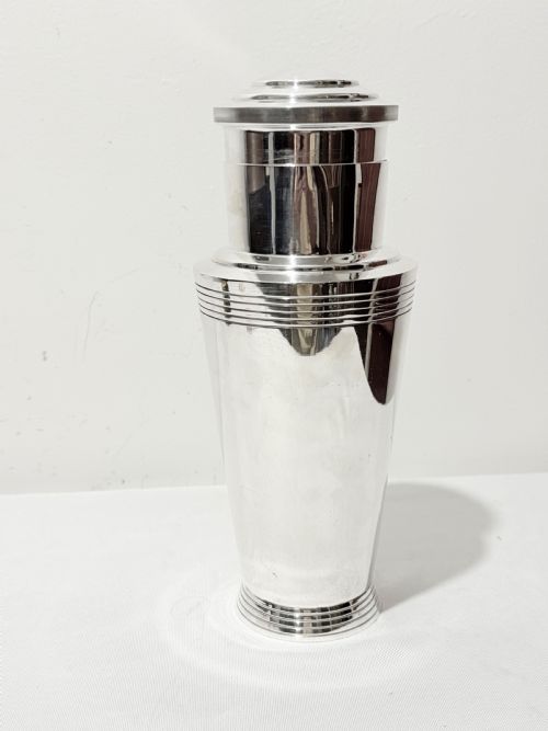 keith murray designed for mappin webb silver plated cocktail shaker c1930 - CATEGORY: ANTIQUE SILVER - DATED 1930