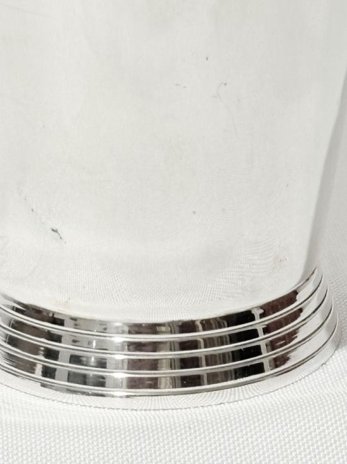 KEITH MURRAY DESIGNED FOR MAPPIN WEBB SILVER PLATED COCKTAIL SHAKER C1930 - ADDITIONAL PHOTO 1