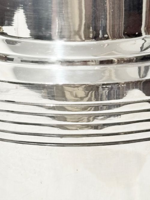 KEITH MURRAY DESIGNED FOR MAPPIN WEBB SILVER PLATED COCKTAIL SHAKER C1930 - ADDITIONAL PHOTO 5