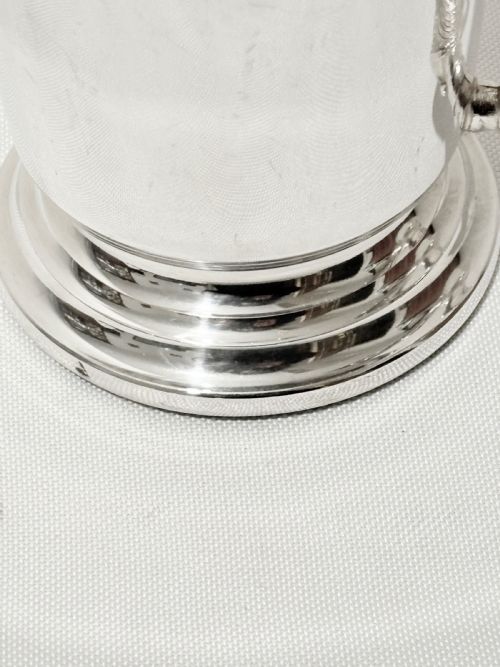 VINTAGE NOVELTY SILVER PLATED TANKARD C1960 - ADDITIONAL PHOTO 2