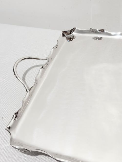 ANTIQUE SILVER PLATED TRAY BY WILLIAM HUTTON SON C1920 - ADDITIONAL PHOTO 2