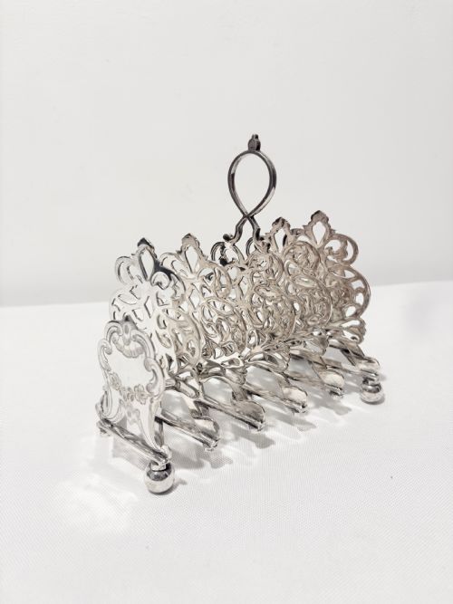 antique silver plated expanding toast rack c1880 - CATEGORY: ANTIQUE SILVER - DATED 1880