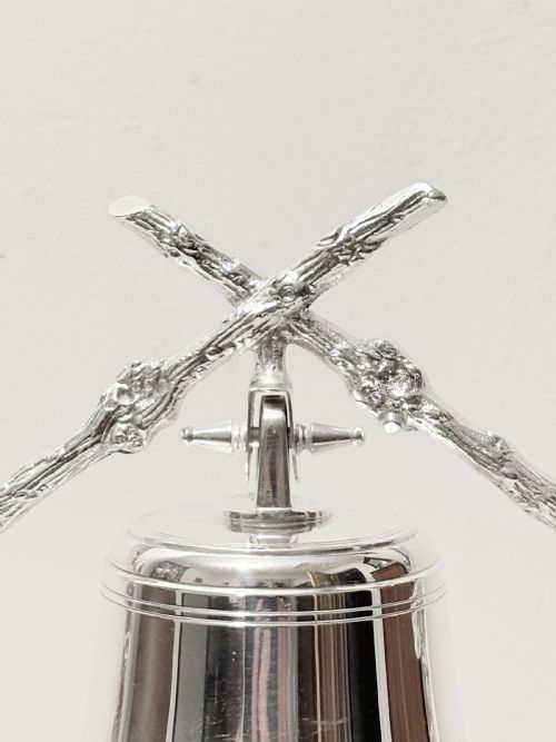 SILVER PLATED DINNER BELL C1880 - ADDITIONAL PHOTO 2