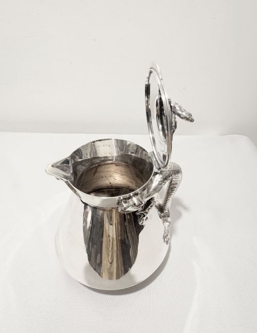 UNUSUAL SILVER PLATED TEAPOT DRAGON C1880 BY MARTIN HALL CO - ADDITIONAL PHOTO 4