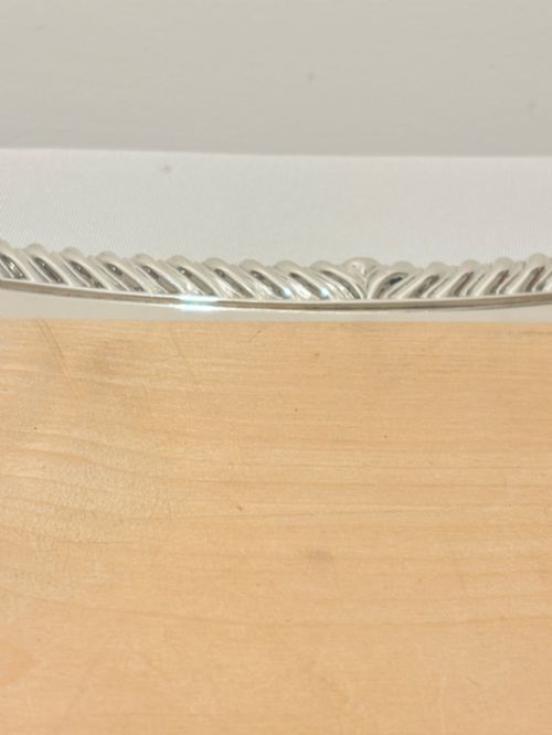 ANTIQUE SILVER PLATED BREAD CHEESE BOARD C1880 - ADDITIONAL PHOTO 3