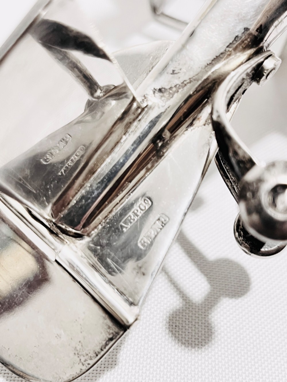 Bi-plane silver plated epergne by AEP & Co c1930 View VI