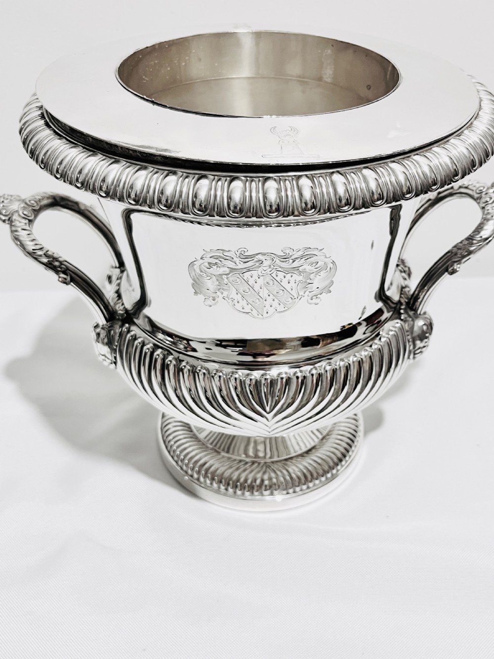 Old Sheffield plate wine cooler c1830 View VII