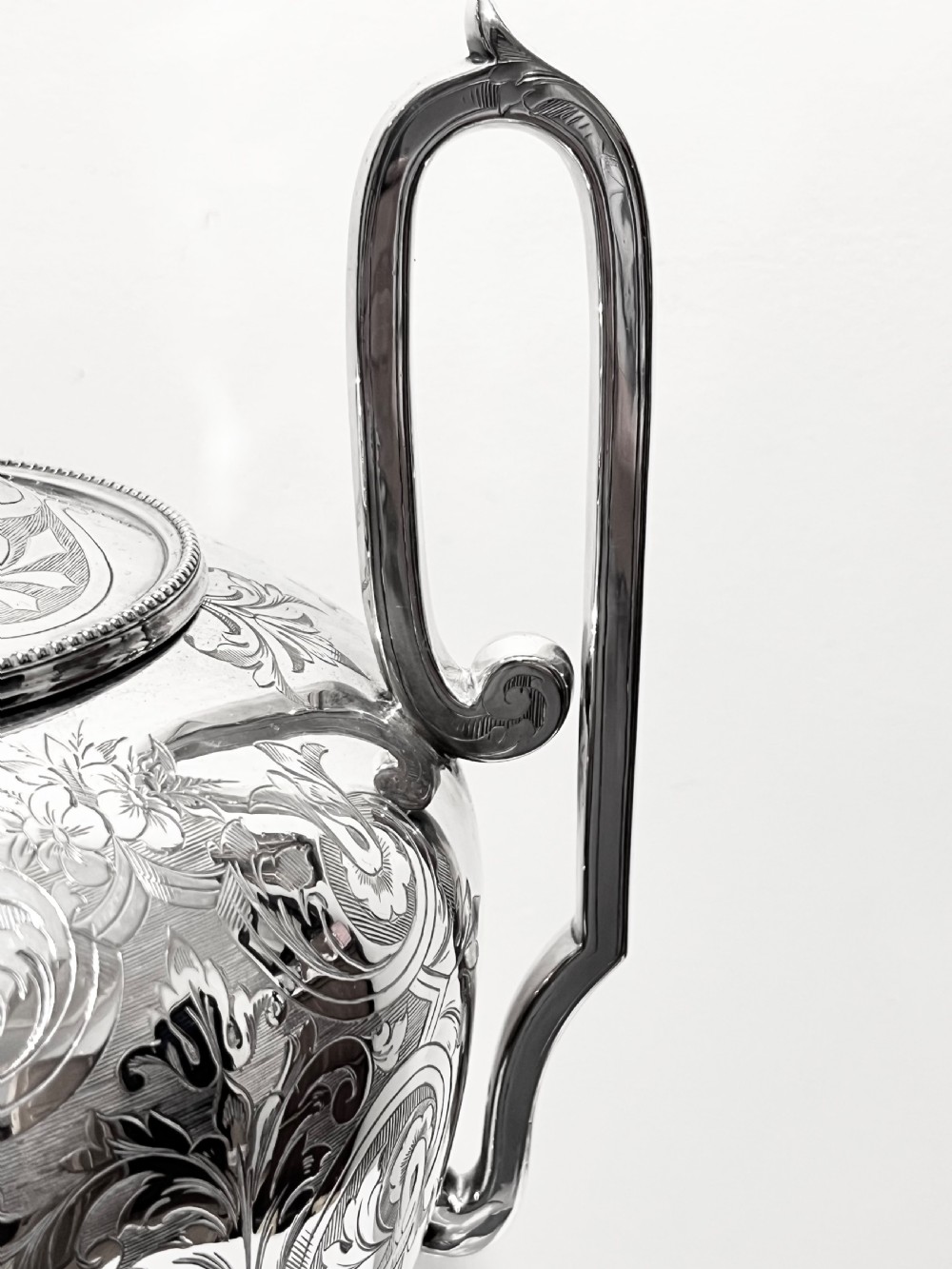 Antique silver plated samovar or tea urn by John Round & Sons c1880 View III