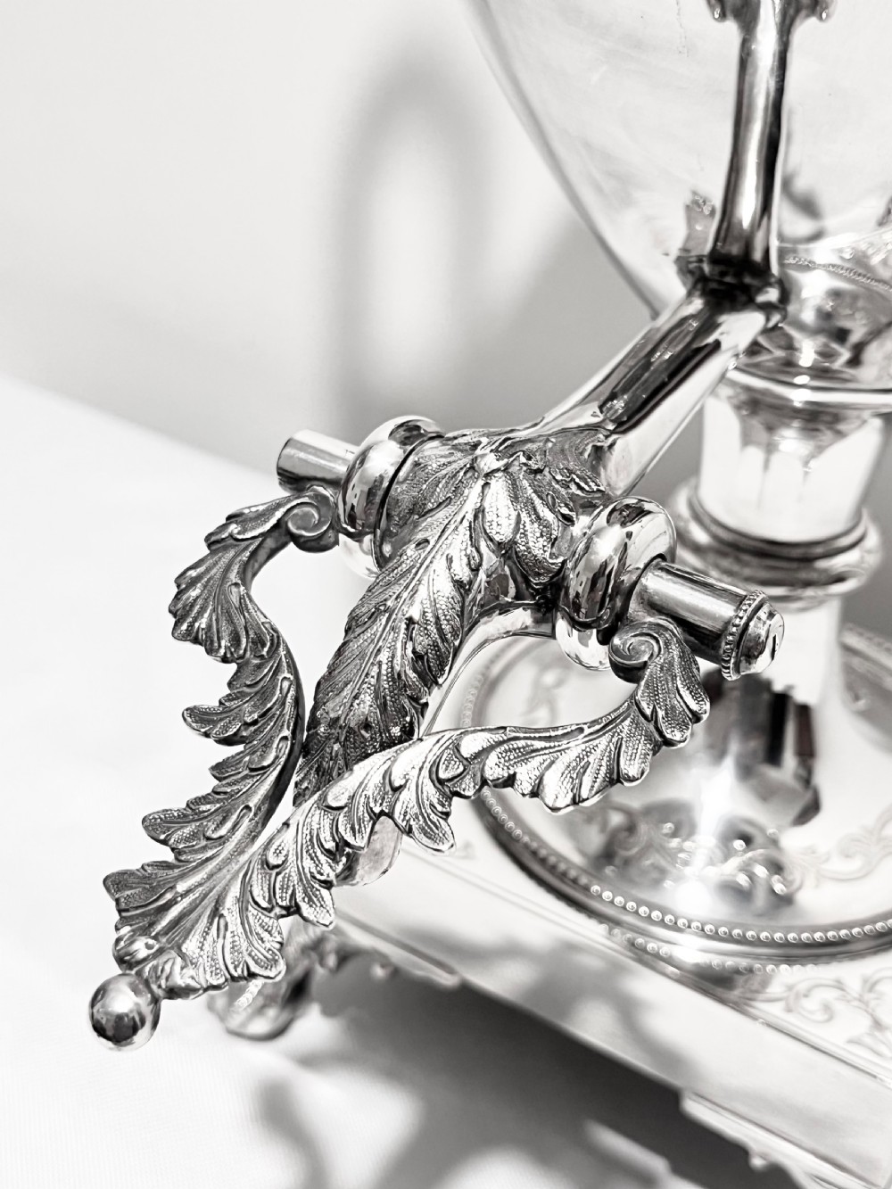 Antique silver plated samovar or tea urn by John Round & Sons c1880 View VI