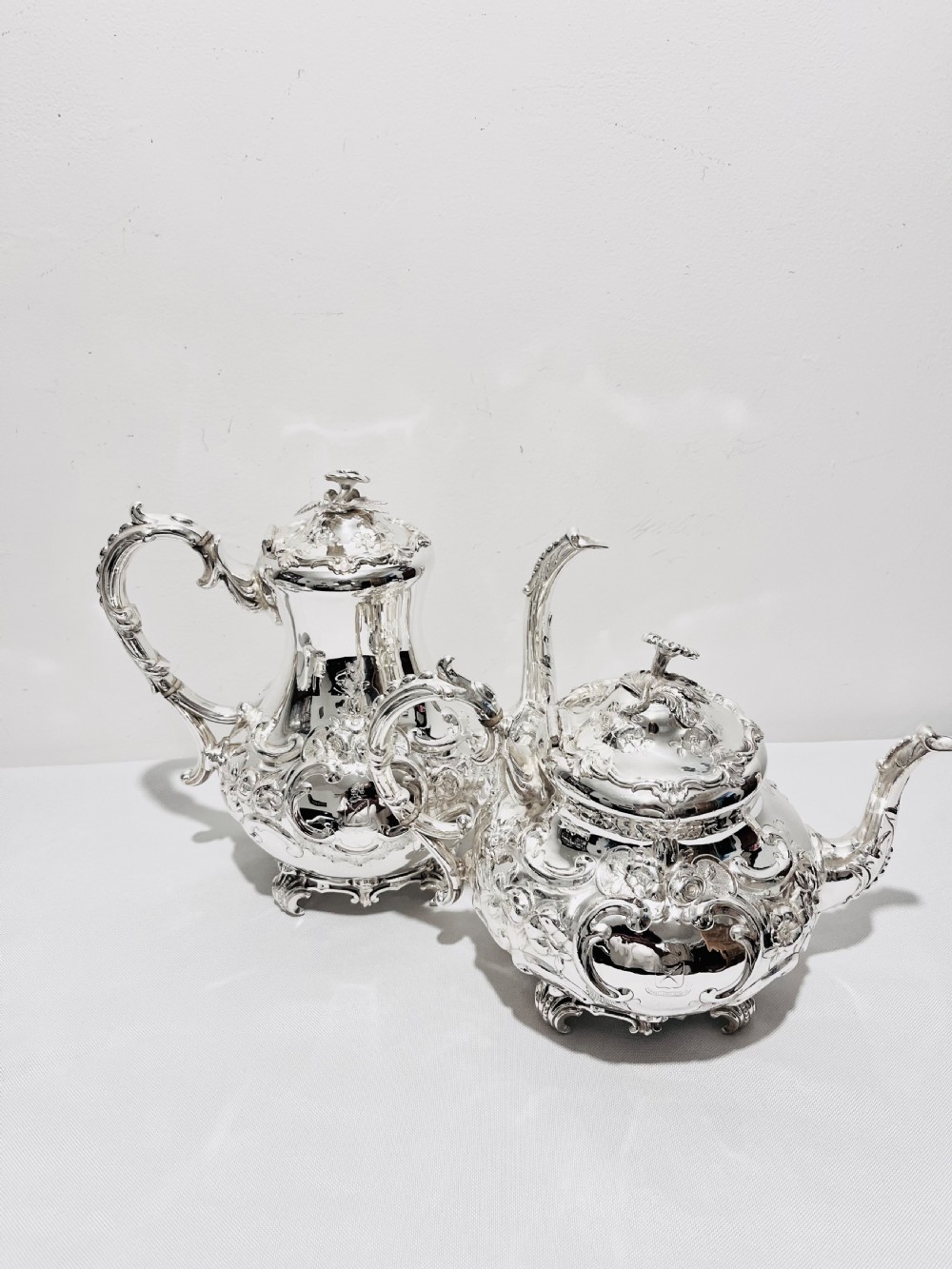 Victorian silver plated  4 piece tea and coffee set c1880 View II
